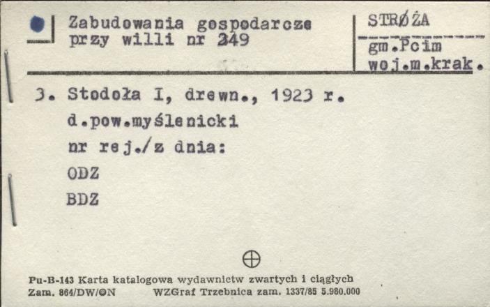 stodoła I - zabudowania gospodarcze, skan 1
