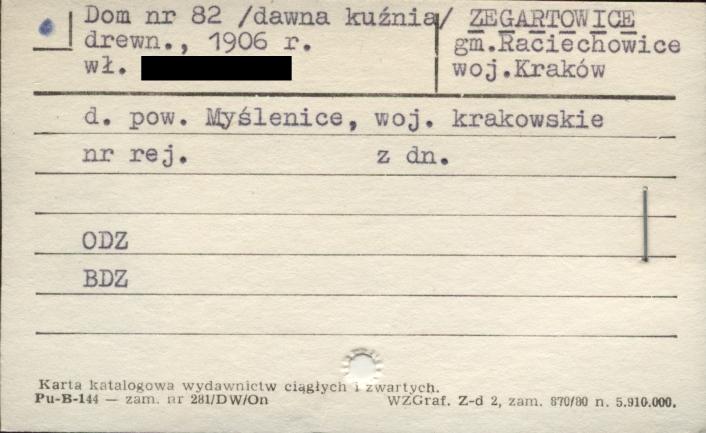 dom (dawna kuźnia), skan 1