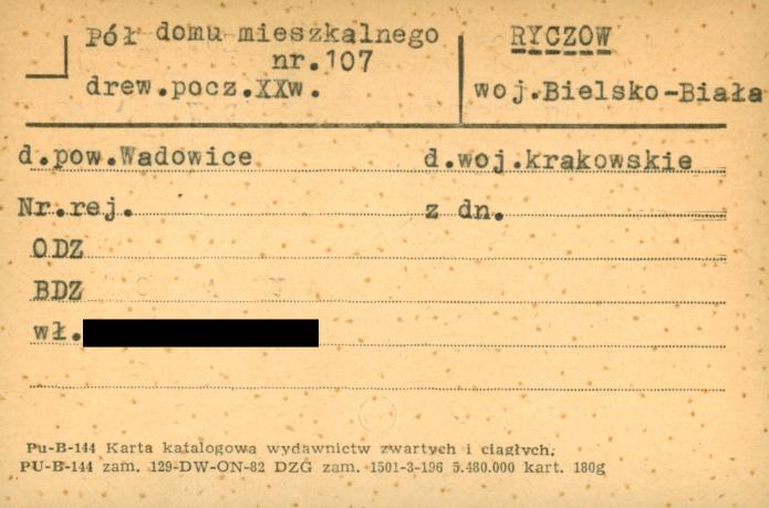 pół domu mieszkalnego, skan 1