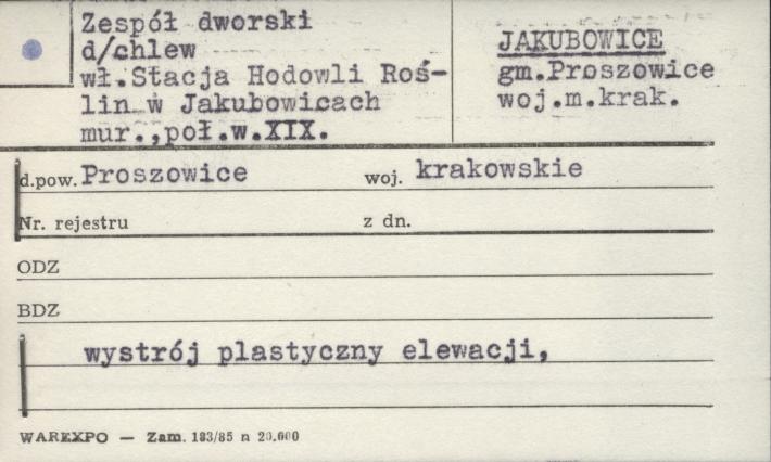 zespół dworski - chlew, skan 1