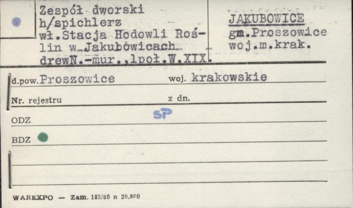 zespół dworski - spichlerz, skan 1