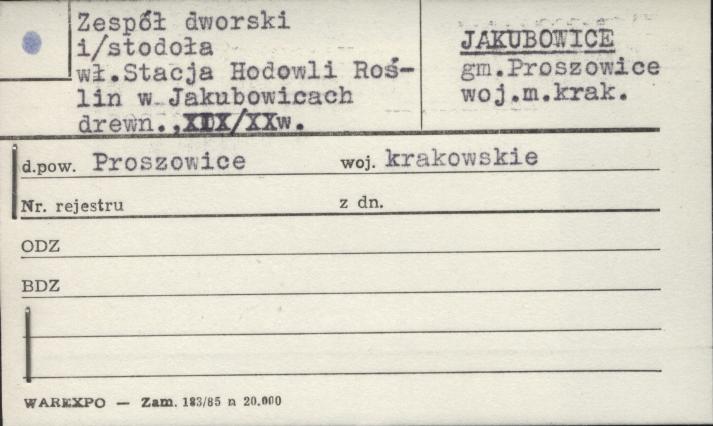 zespół dworski - stodoła, skan 1