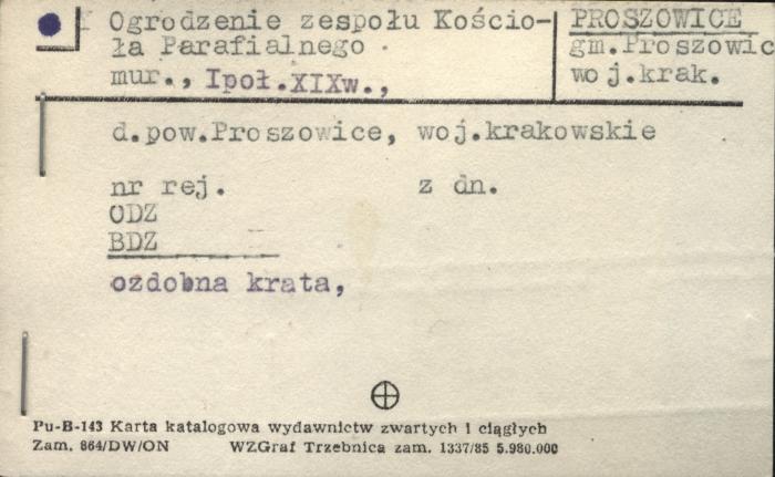 ogrodzenie zespołu kościoła parafialnego, skan 1