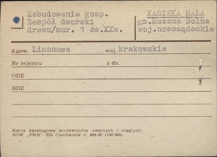 zabudowania gosp. zepsół dworski, skan 1