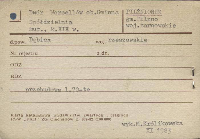 dwór Worcellów, ob. Gminna Spółdzielnia, skan 1