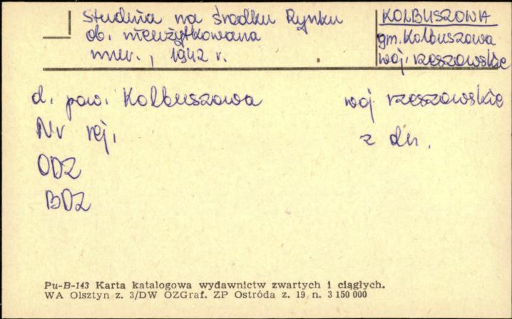 studnia na środku rynku, ob. nieużytkowana, skan 1