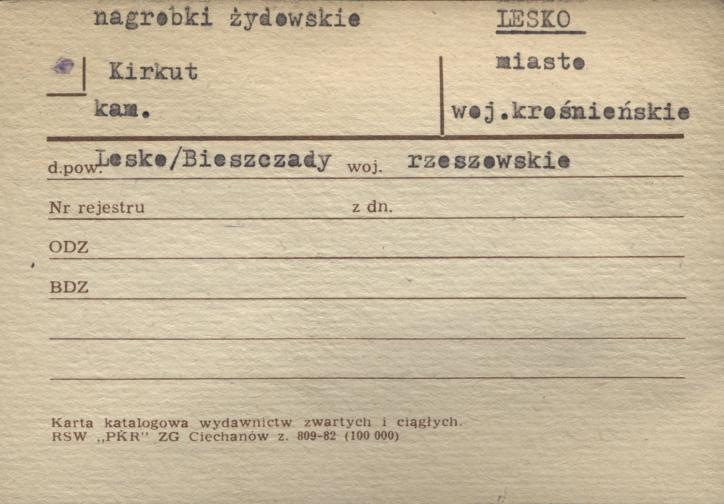 nagrobki żydowskie, kirkut, skan 1