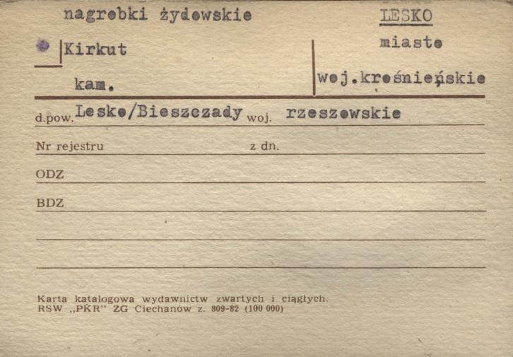 nagrobki żydowskie, kirkut, skan 1