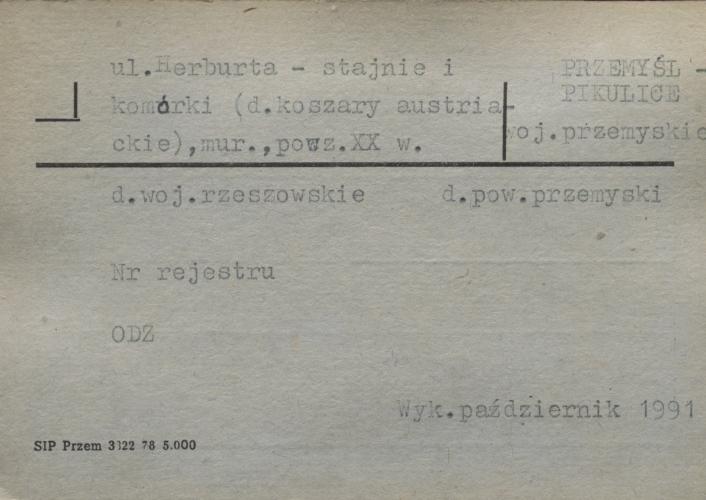 stajnie i komórki (d. koszary austriackie), skan 1