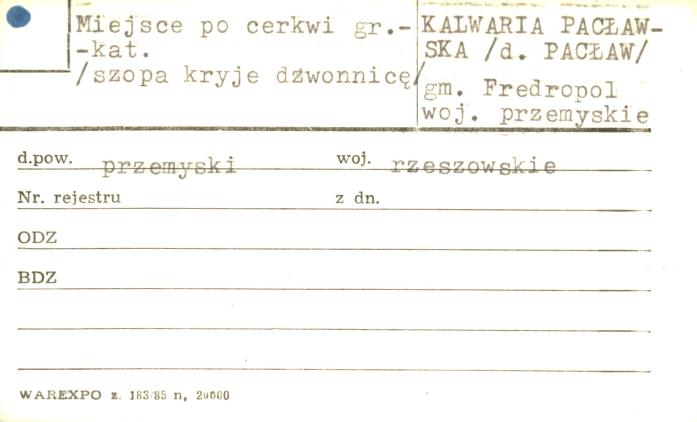 miejsce po cerkwi gr.-kat., skan 1