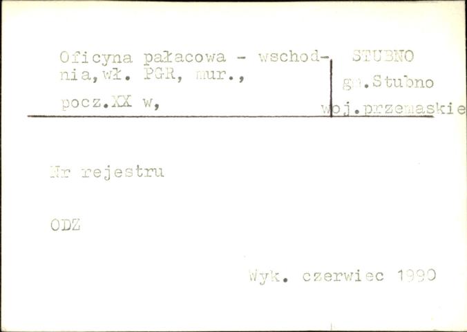 oficyna pałacowa - wschodnia, skan 1