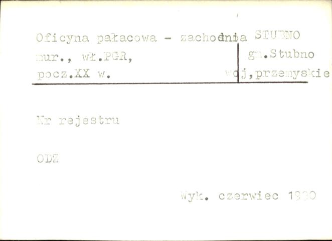 oficyna pałacowa - zachodnia, skan 1