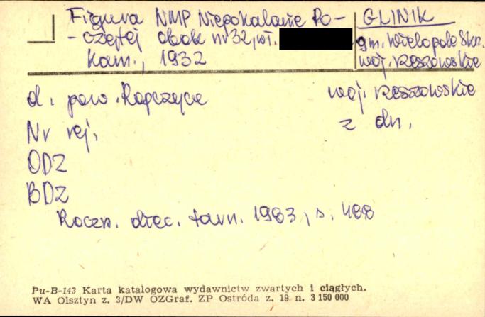 figura NMP Niepokalanie Poczętej, skan 1
