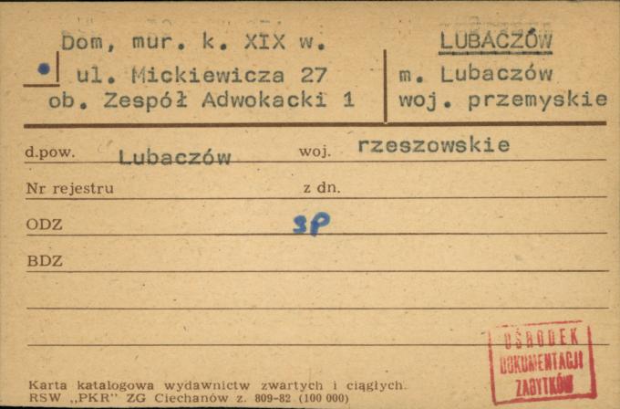 dom, ob. Zespół Adwokacki 1, skan 1