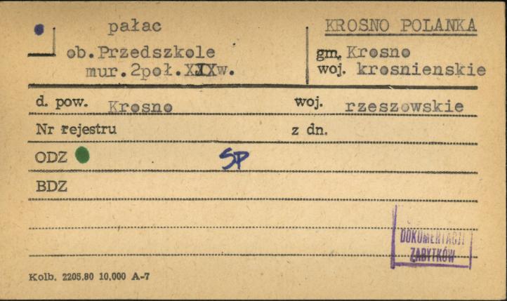 pałac, ob. przedszkole, skan 1