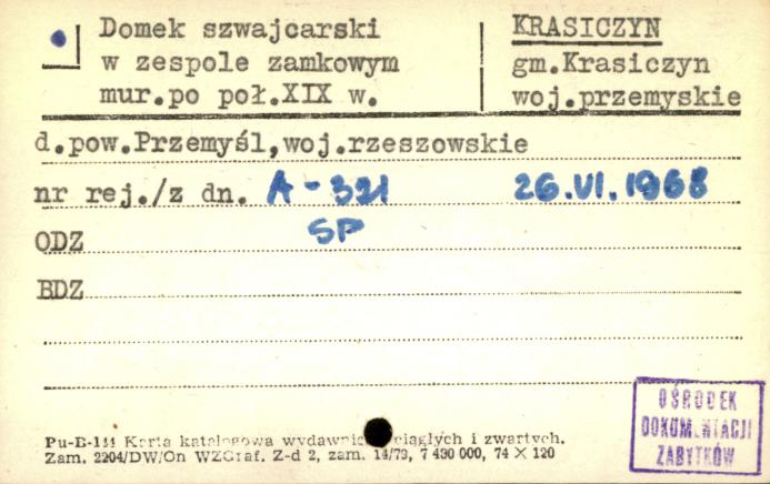 domek szwajcarski w zespole zamkowym, skan 1