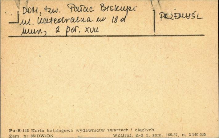 dom tzw. Pałac Biskupi, skan 1