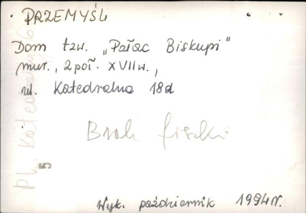 dom tzw. Pałac Biskupi, skan 3