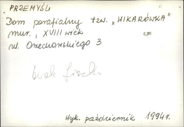 dom parafialny, tzw. wikarówka, skan 3