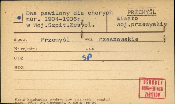 dwa pawilony dla chorych, skan 1