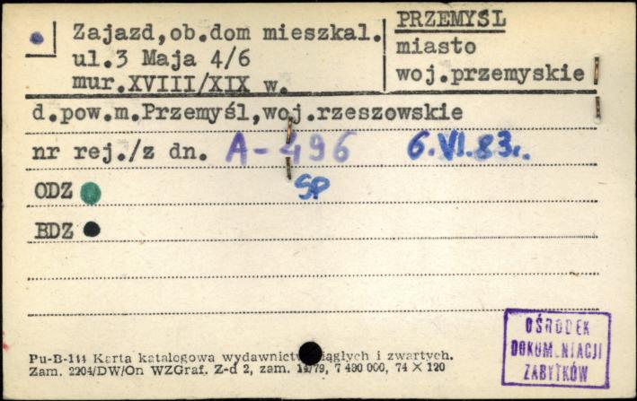 zajazd, ob. dom mieszkalny, skan 1