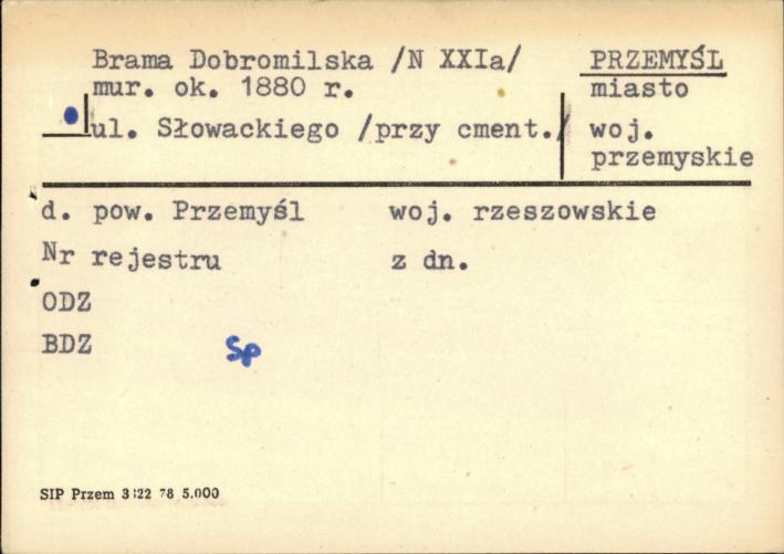 brama Dobromilska (N XXIa), skan 2