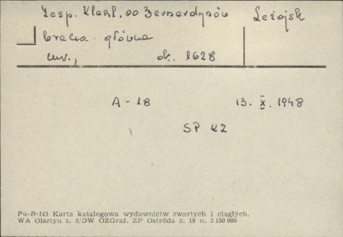 zespół klasztorny bernardynów - brama główna, skan 1