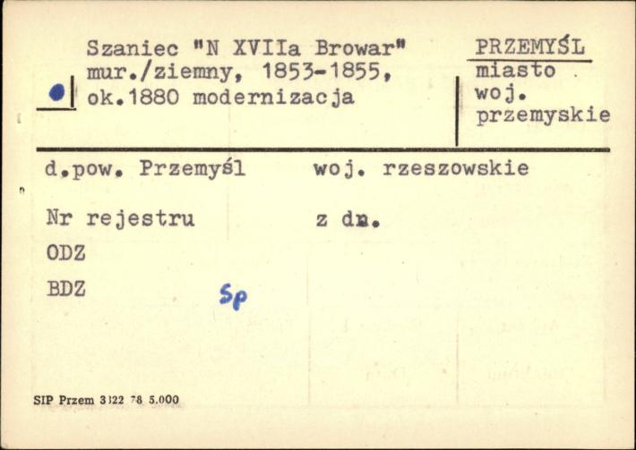 szaniec N XVIIa Browar, skan 2