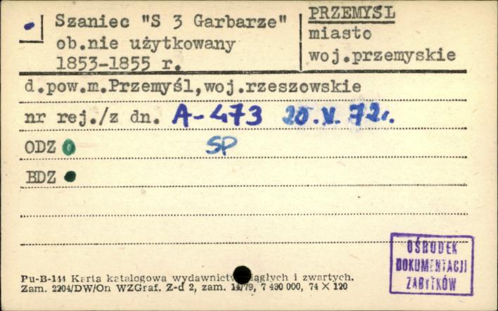 szaniec S 3 Garbarze, skan 1