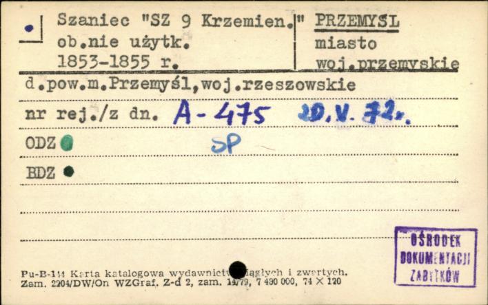 szaniec SZ 9 Krzemien., skan 1