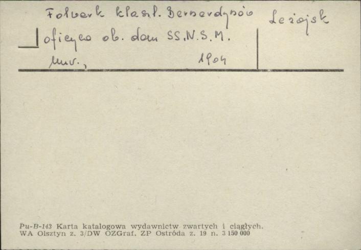 oficyna ob. dom ss. N.S.M. - folwark klasztorny bernardynów, skan 1