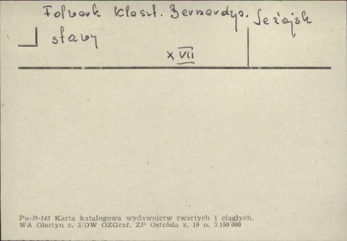 stawy - folwark klasztorny bernardynów, skan 1