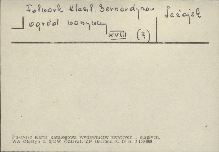 ogród warzywny - folwark klasztorny bernardynów, skan 1