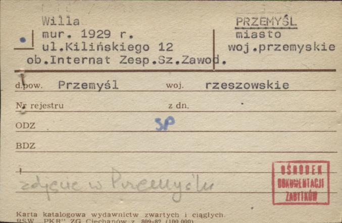 willa, ob. Internat Zesp. Sz. Zawod., skan 1