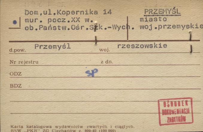 dom, ob. Państ. Ośr. Szkl.-Wych., skan 1