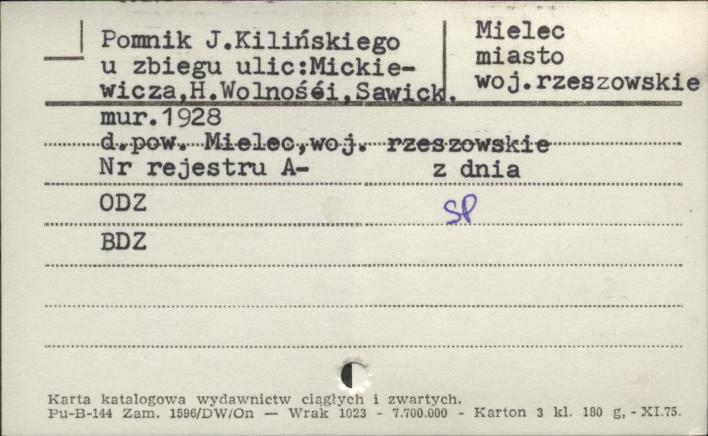 pomnik Jana Kilińskiego, skan 1