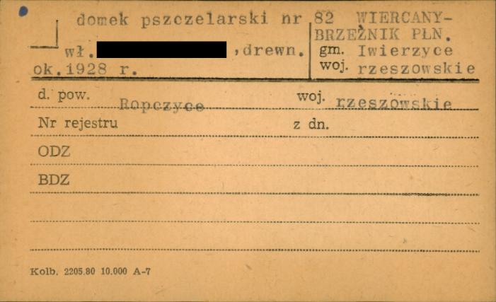 dom pszczelarski, skan 1