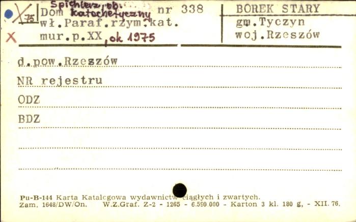 spichlerz, ob. dom katechetyczny, skan 1