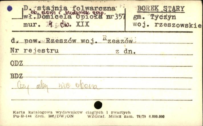 stajnia folwarczna, ob. dom i budynek gospodarczy, skan 1