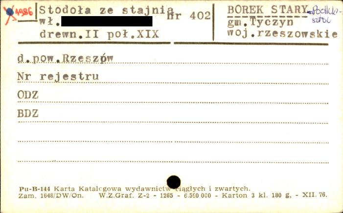 stodoła ze stajnią, skan 1