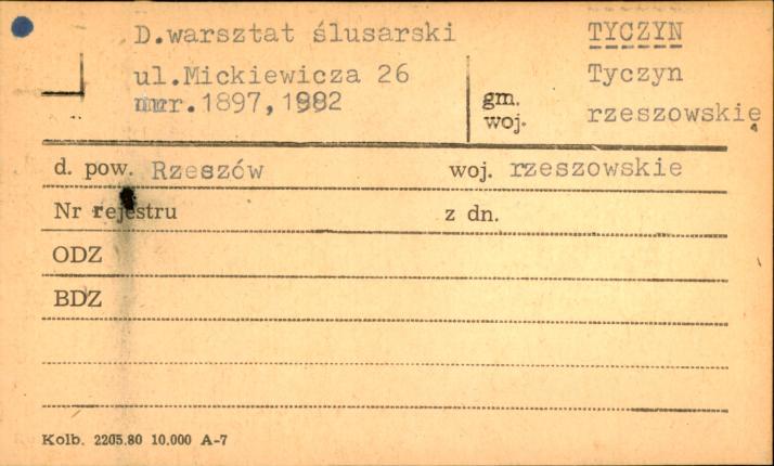 warsztat ślusarski, skan 1