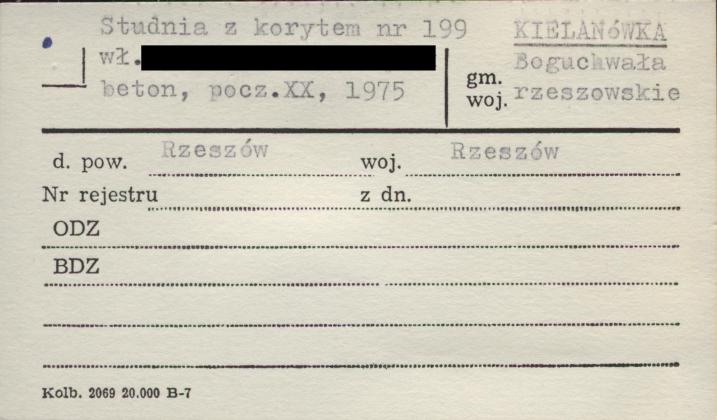 studnia z korytem, skan 1