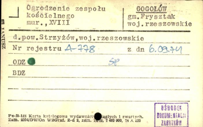 ogrodzenie zespołu kościelnego, skan 1