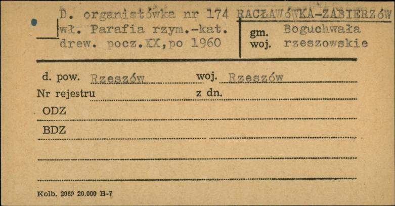 organistówka, skan 1