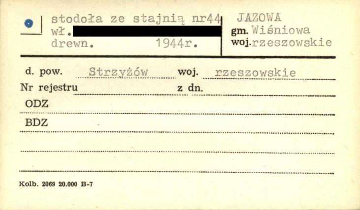 stodoła ze stajnią, skan 1