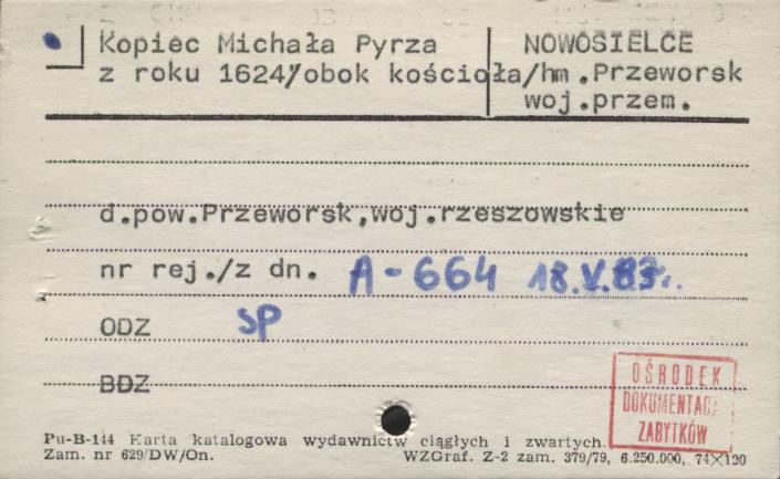kopiec Michała Pyrza, skan 1