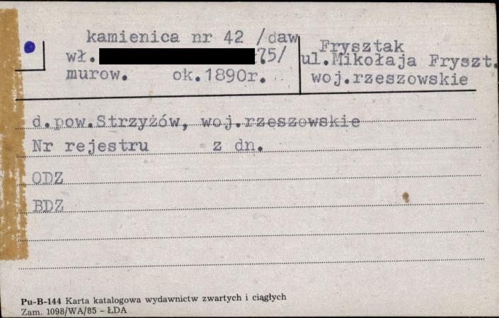 kamienica, skan 1