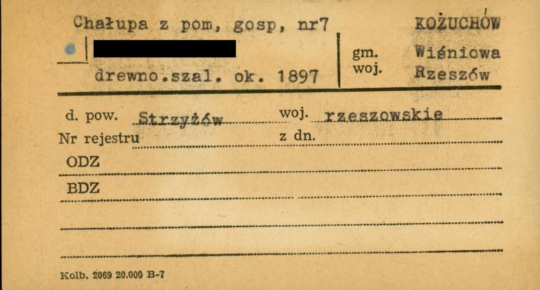 chałupa z częścią gospodarczą, skan 1