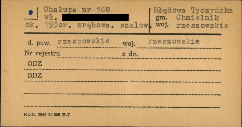chałupa, skan 1