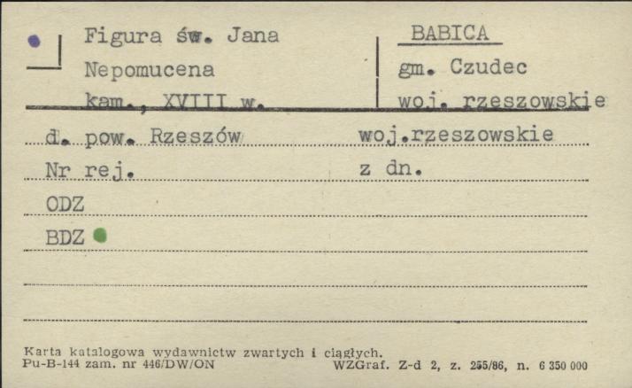figurka św. Jana Nepomucena, skan 1